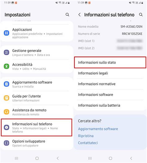 Schermata delle impostazioni di rete su Android per la selezione della modalità di rete (2G/3G/4G/5G)