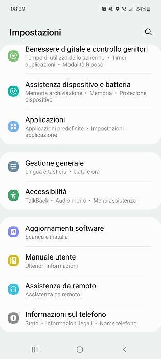 Schermata delle impostazioni APN su Android con l'APN Iliad selezionato