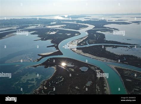 Veduta aerea di Fertilia e della Laguna di Calich
