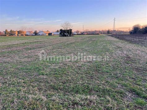 Panoramica di un paesaggio agricolo con cascina recuperata