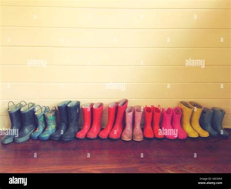 Children's colorful rain boots