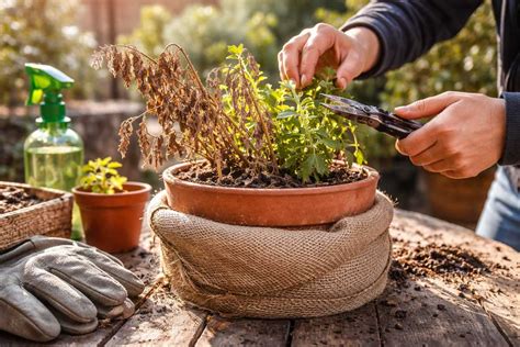 Pianta protetta dal gelo