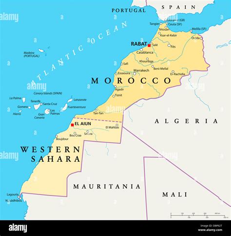 Mappa del Sahara
