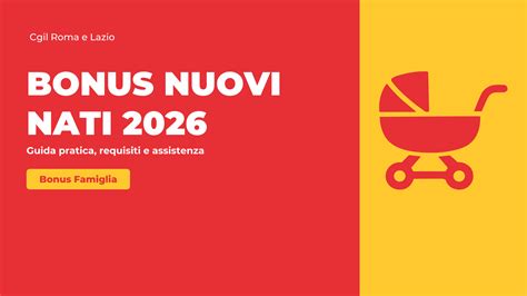 Infografica requisiti Bonus Nuovi Nati