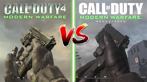 Screenshot Confronto Grafico Call of Duty 4 Modern Warfare vs Remastered