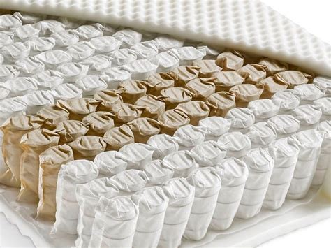 Dettaglio di un materasso a molle insacchettate