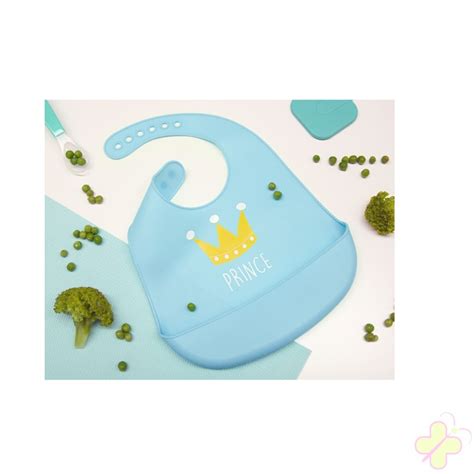 Bavaglino in silicone con dinosauro e tasca raccogli briciole