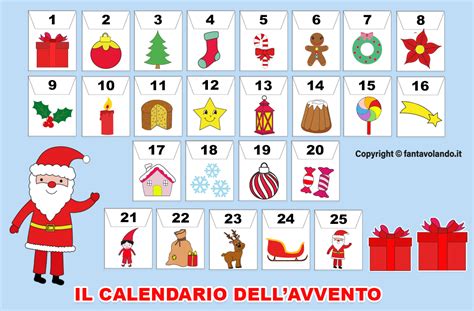 Esempio di calendario dell'Avvento illustrato
