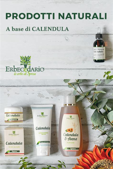 confronto tra vari prodotti alla calendula e ingredienti naturali