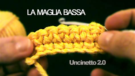 Punto maglia bassa in costa dietro
