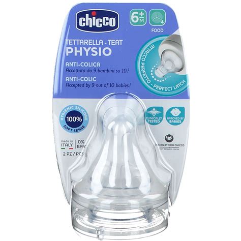 Tettarella Chicco Physio in silicone in primo piano