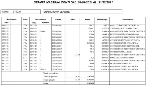 Esempio di registrazione per acquisto di materie prime