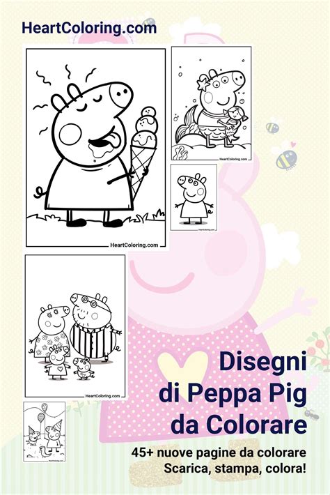 Stampa colorata di Peppa Pig e George su tessuto per lettino