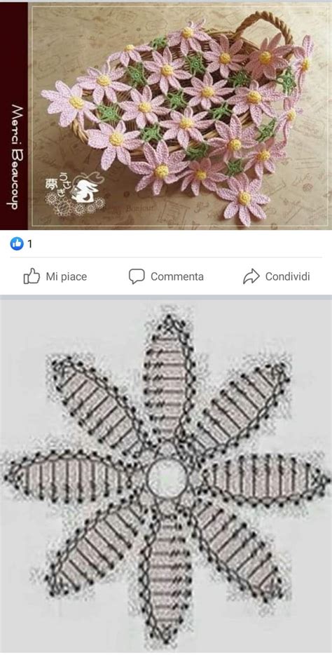 Schema margherita uncinetto per decorazione