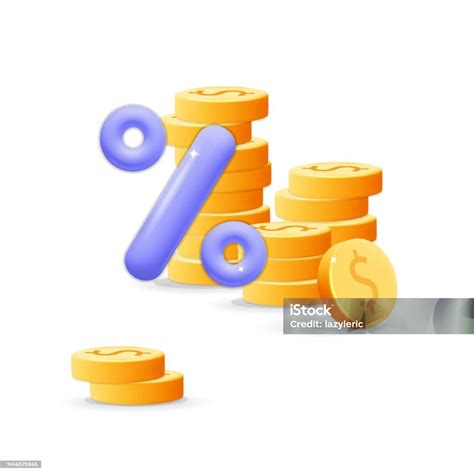 Icona del Cashback con monete e percentuale (5%)