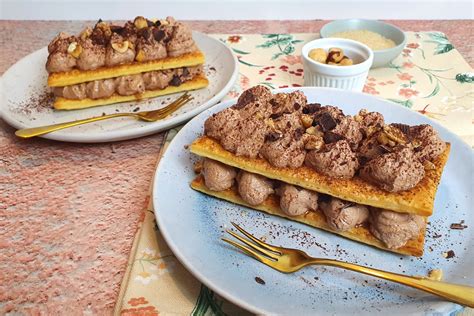 Millefoglie all'arancia e cioccolato