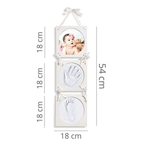 Cornice 7 in 1 con kit impronte per neonato