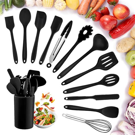 Utensili in silicone colorati per cucina