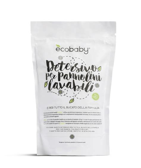 Detersivo Ecobaby in polvere per pannolini lavabili con piante officinali