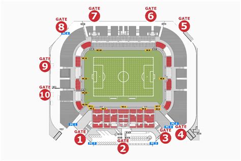 Mappa schematica della distribuzione dei settori allo stadio Brianteo