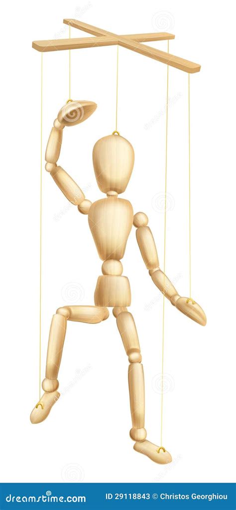 Illustrazione di un burattino di legno con un naso lungo