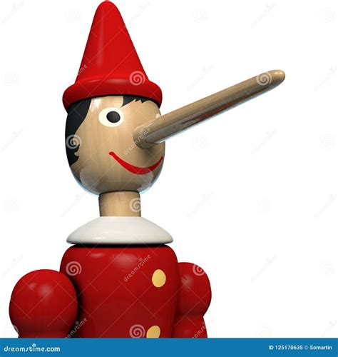 Un disegno stilizzato del naso di Pinocchio che cresce