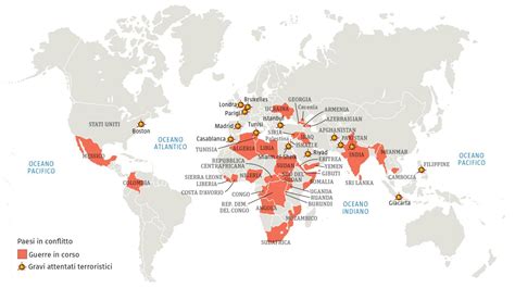 mappa concettuale dei conflitti globali interconnessi