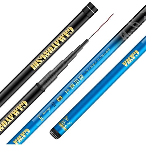 Dettaglio tecnico di una canna da pesca in carbonio di alta gamma