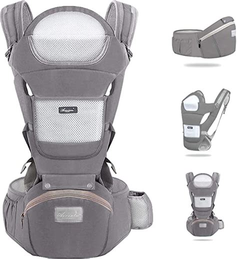 Confronto visivo tra un marsupio ergonomico con seduta larga e uno non ergonomico