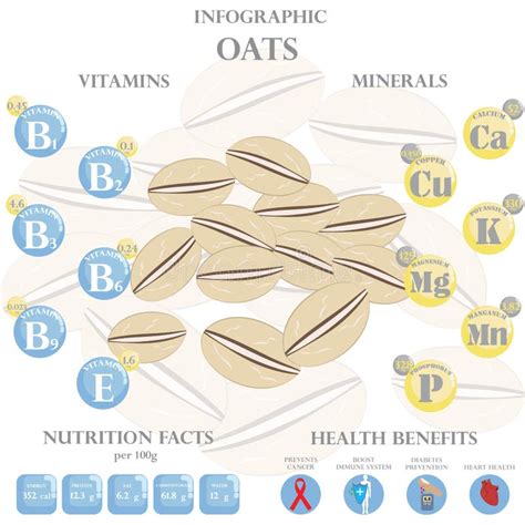 infografica sui benefici nutrizionali dell'avena per la crescita