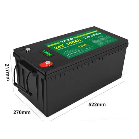 dettaglio tecnico del pacco batteria da 24V con maniglia di trasporto