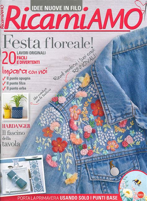 Copertina di una rivista di ricamo con idee per bambini