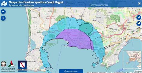 Mappa geografica dell'area tra il Garigliano e i Campi Flegrei