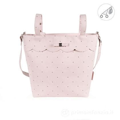 borsa passeggino in ecopelle rosa