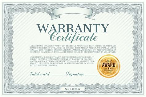 Certificato di garanzia