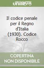 Copertina del Codice Penale Rocco del 1930