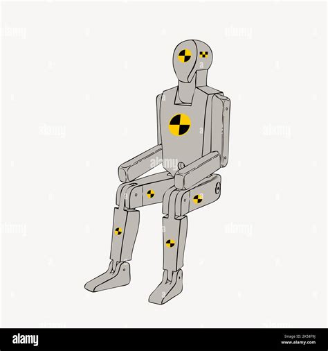 Crash test dummy illustration