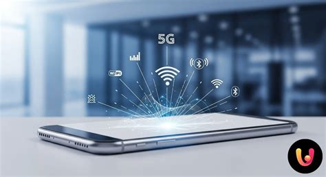 Icone di connettività 5G Wi-Fi Bluetooth NFC