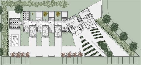 Render di un asilo nido con layout funzionale