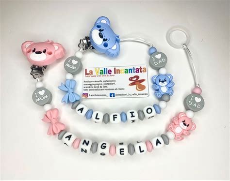Esempi di catenelle portaciuccio personalizzate