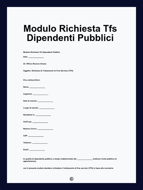 Modulo di richiesta permessi INPS
