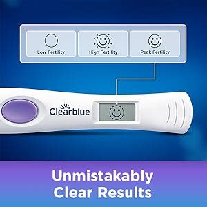 Clearblue fertility results display examples