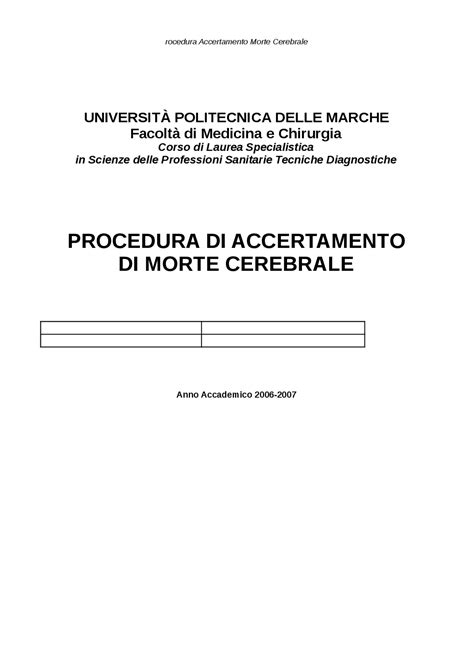 Protocollo di accertamento di morte cerebrale in Italia