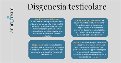 Diagramma che illustra la Sindrome della Disgenesia Testicolare (TDS)