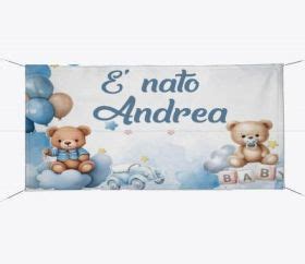 Striscione Nascita Personalizzato