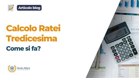 Calcolo Tredicesima Ratei