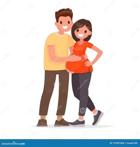 illustrazione di una donna incinta che sente il bambino muoversi