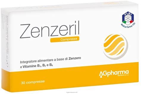 Zenzero in radice e compresse di Zenzeril