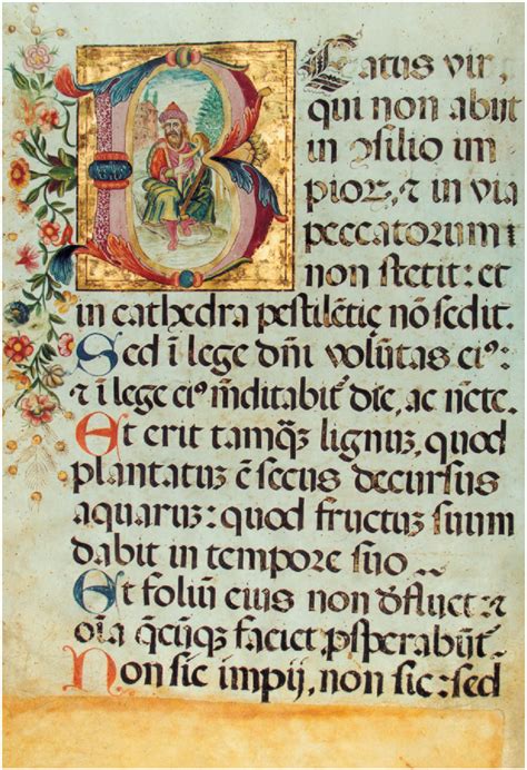 Manoscritto medievale con miniature di poeti o cantori
