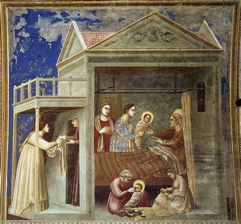 Affresco di Giotto con scene della vita di Cristo e della Vergine